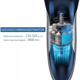 SweetLF [2023 New] Rasoir Electrique Homme Rechargeable avec Tondeuse Barbe IPX7 Etanche Technologie Wet&Dry avec 4D Têtes Ro