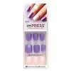 Kiss imPress 60660 Manucure Ongles Violet Ongles Accent Rose Clair Brillant comme une Plume