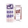 Kiss imPress 60660 Manucure Ongles Violet Ongles Accent Rose Clair Brillant comme une Plume