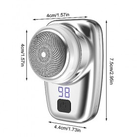 Mineup USB Mini Shaver, Portable Electric Shaver, Rasoir électrique Portable pour Homme, étanche, pour la Maison, la Voiture,