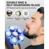 ZORUMAN Rasoir de tête électrique 6 en 1 pour homme chauve avec écran LED, rasoir rotatif pour la tête, le visage, la peau IP