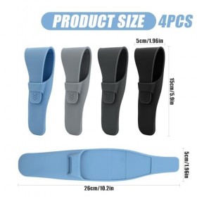 Bekecidi Lot de 4 étuis à rasoir en silicone : étui de protection pour rasoir de voyage portable, étui de transport étanche p