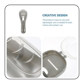 FRCOLOR Lot de 2 boîtes de rangement pour rasoirs électriques pour femme - Pour voyage électrique - Cadeau - Pour homme - Rés