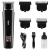 Tondeuse à cheveux pour homme professionnel, tondeuse à barbe pour homme, machine à cheveux rechargeable, tondeuse électrique