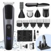 Tondeuse Cheveux Professionnelle pour Homme, Kit de Coupe de Cheveux Sans Fil, FACAIO Tondeuse Barbe Homme, Avec 6 Outils De 