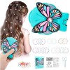 Audasi Schmetterling Hair Bedazzler Kit, Bling Gem Machine für Glitter Girls, Diamond Hair Machine, Glitzersteine Haare gesic