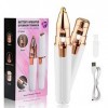 Tondeuse à poils faciaux pour femme, tondeuse à bikini électrique 2 en 1, épilateur personnel rechargeable par USB, rasoir po