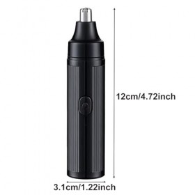 Tondeuse de nez portable pour homme rechargeable sans douleur - Tondeuse de nez électrique avec chargement USB - Étanche - Mo