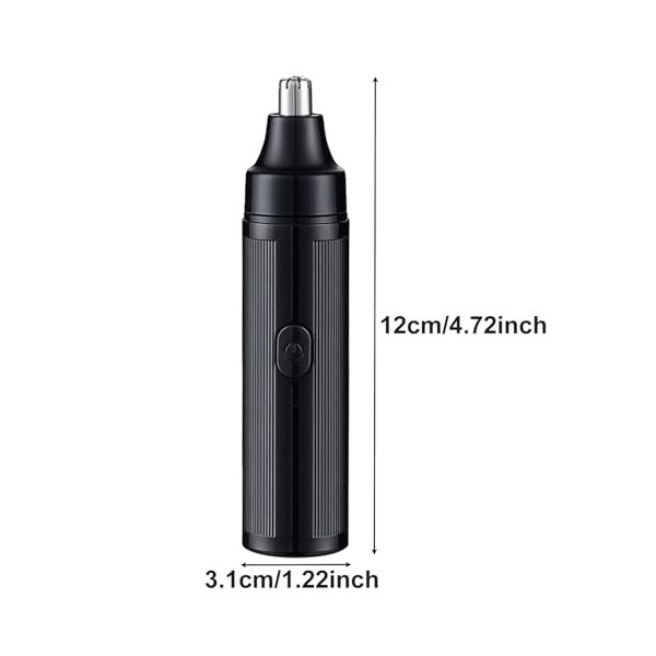 Tondeuse de nez portable pour homme rechargeable sans douleur - Tondeuse de nez électrique avec chargement USB - Étanche - Mo