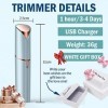 Appareil dépilation faciale pour femme sans douleur - Mini tondeuse rechargeable pour le visage et les lèvres supérieures/me