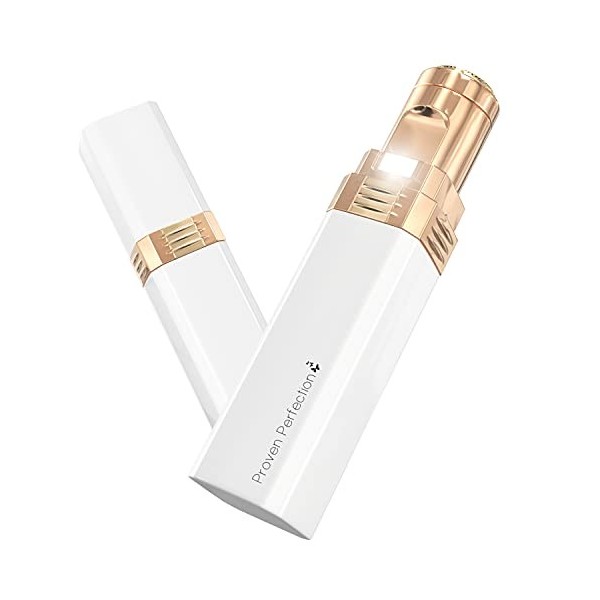 Épilateur facial rechargeable pour femme – Tondeuse à poils faciaux pour femme pour enlever sans douleur, sans défaut et effi