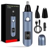 iMoebel Tondeuse à poils de nez à LED 3 en 1 - Rechargeable - Avec double lames de coupe, sourcils et visage - Pour homme et 