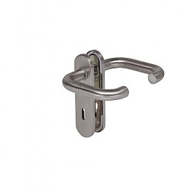 HÖRMANN Poignée D-110 694118 Plaque courte pour barbe en acier inoxydable