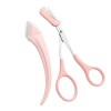 GIMIRO 2 Pieces/Pack Eyebrow scissors avec eyebrow Comb eyebrow razor Removal Shaver make up Tools White 