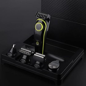 KEMEI Tondeuse tout-en-un pour homme, 11 pièces, kit de toilettage pour barbe, visage, nez, oreilles et tondeuse à cheveux n