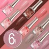 CANNI HEMA FREE Vernis à Ongles Gel Semi Permanent 6 Couleur Lot Vernis à Ongles Gel UV Gel Nail Polish rose violet Gel Semi-