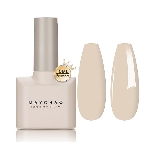 MAYCHAO Vernis à ongles gel 15 ml - Marmelade - Vernis à ongles gel soak off UV LED pour débutant à la maison - Pour débutant