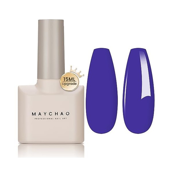 MAYCHAO Vernis à ongles gel 15 ml - Marmelade - Vernis à ongles gel soak off UV LED pour débutant à la maison - Pour débutant