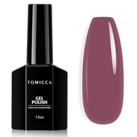 TOMICCA Vernis Semi Permanent, 15ml Vernis Gel UV Semi Permanent Nail Art Gel Pourpre Soak Off UV LED Vernis-Gel Manucure, Po
