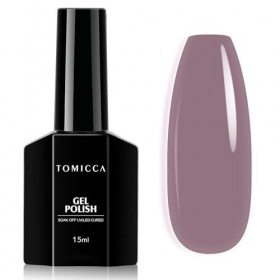 TOMICCA Vernis Semi Permanent, 15ml Vernis Gel UV Semi Permanent Nail Art Gel Pourpre Soak Off UV LED Vernis-Gel Manucure, Po