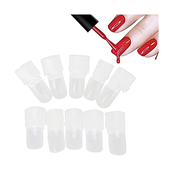 FROSTINE Lot de 10 protections transparentes pour ongles - Pour manucure - F246