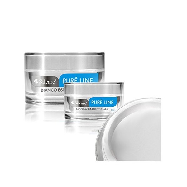 Pure Line Bianco Estremo 50 g UV Ongles en gel sans acide Builder fichiers Off Gel silcare