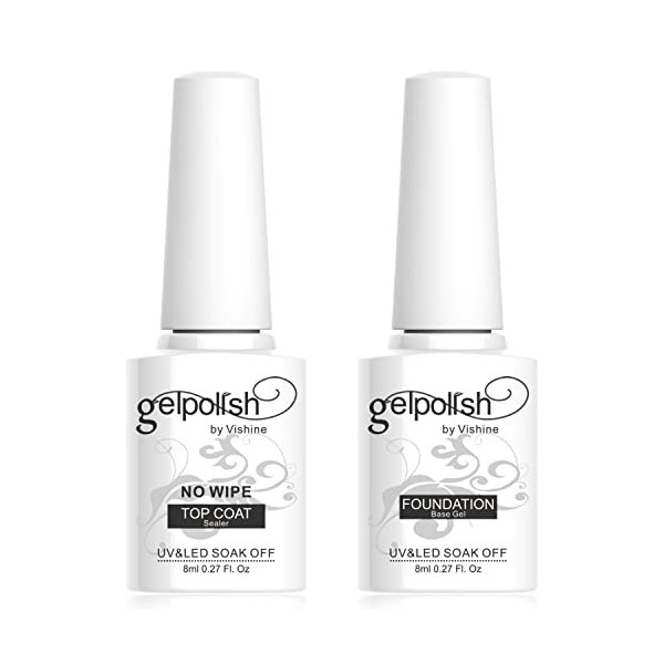 Vishine Lacque gel vernis à ongles UV LED à tremper de 8 ml