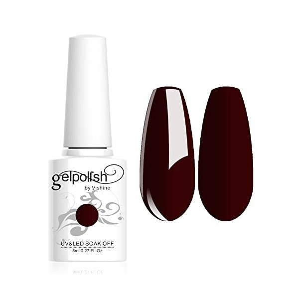 Vishine Lacque gel vernis à ongles UV LED à tremper de 8 ml