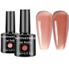 Senvenski Semi Permanent Vernis à Ongles Gel Gelée Cristal Transparente Rouge Orange Ambre Couleur Ongles Shellac Cadeau UV L