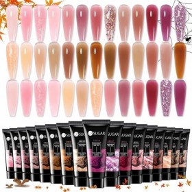 UR SUGAR Lot de 20 vernis à ongles en gel pour extension de couleur