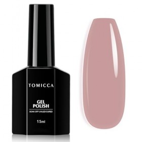 TOMICCA Vernis Semi Permanent, 15ml Vernis Gel UV Semi Permanent Nail Art Gel Pourpre Soak Off UV LED Vernis-Gel Manucure, Ro