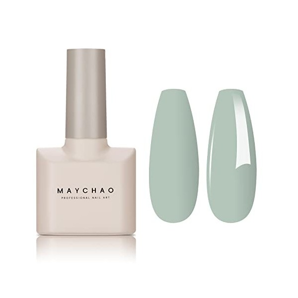 MAYCHAO Flacon de vernis à ongles gel 15 ml noir violacé 