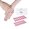 DANNI & TONI Lot de 28 autocollants semi-durcis pour vernis à ongles en gel - Couleur unie vin OClock , qualité salon de co