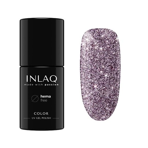 INLAQ® HEMA Free UV Nail Laque Glitter Shiny Signs Collection - Gel Ongles Scintillant libre de Hema - Glitter Gel Laque UV e