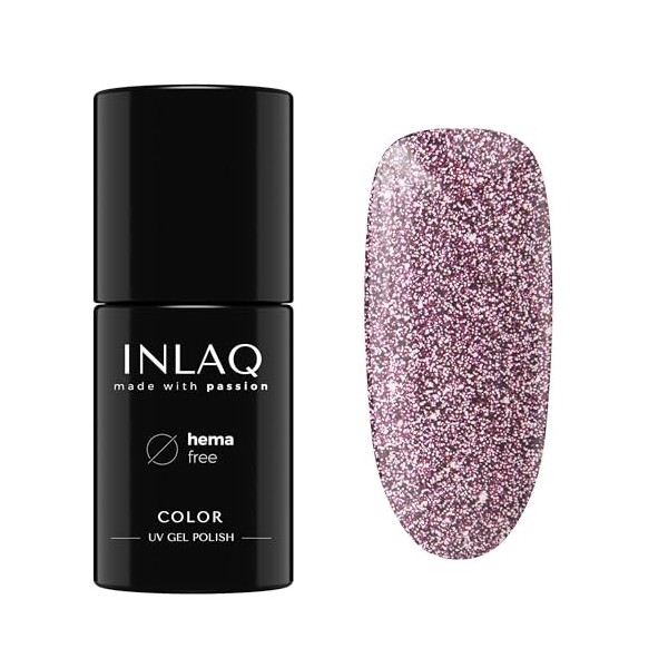 INLAQ® HEMA Free UV Nail Laque Glitter Shiny Signs Collection - Gel Ongles Scintillant libre de Hema - Glitter Gel Laque UV e