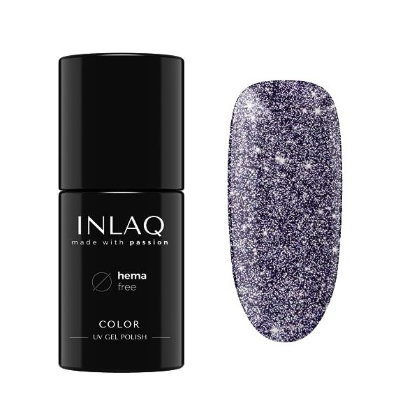 INLAQ® HEMA Free UV Nail Laque Glitter Shiny Signs Collection - Gel Ongles Scintillant libre de Hema - Glitter Gel Laque UV e