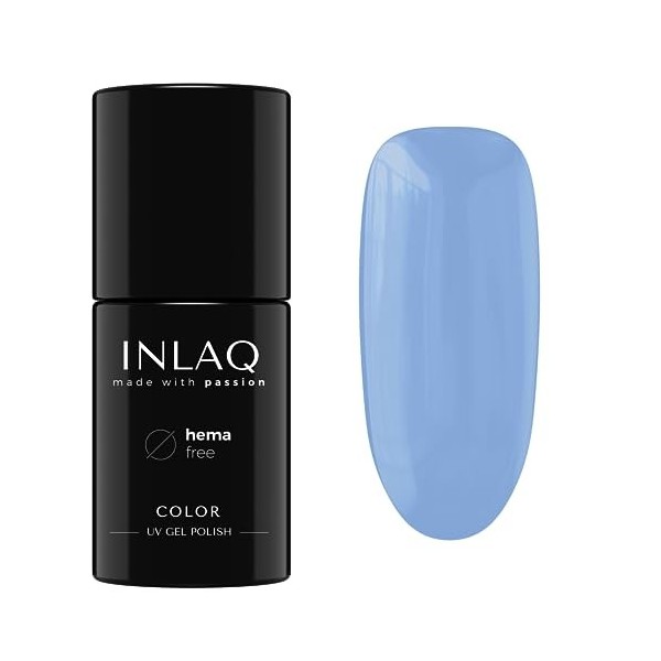 INLAQ® HEMA Free UV Nail Polish Raspberry Touch 6 ml - Vernis à ongles en gel exempt de HEMA - Vernis à gel UV dans différent