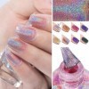Vernis à ongles gel à paillettes - Séchage professionnel sous lampe UV LED - Pour femme - Pour salon de fête 106 