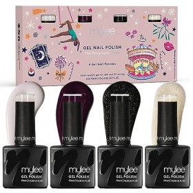 Mylee Set de Vernis à Ongles Gel Semi-Permanent 4x10ml [The Fairground] - UV/LED Nail Art Manucure et Pédicure, Usage Profess