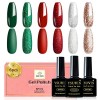 YSUVIN Vernis Semi Permanent, 6 Couleurs Automne Hiver Citrouille Orangé Nudee Brun Foncé Paillettes Lautomne Vernis à Ongle