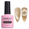 AIMEILI 10ml Vernis Semi Permanent Magnétique Holographique 9D Cat Eye Vernis à Ongles Gels Caméléon Oeil de Chat Phantom - B...