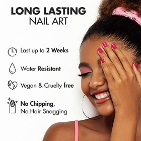 MoYou London Lot de 20 bandes de gel semi-durcies, lime à ongles et bâton à cuticules en bois pour ongles – Kit de manucure e