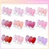 Clara Colors Jelly Gel Vernis à Ongles Ensemble, 12 PCS Sheer Gelée Vernis à Ongles Gel Neutre Nail Art Design Tendance Corée