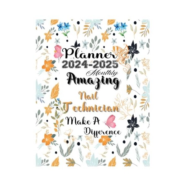 Nail Technician Gift: Planners for Nail Technician: Two Years Monthly Planner & Personal Appointment Scheduler, Logbook with 