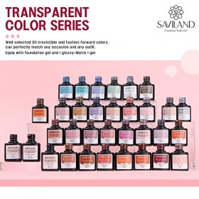 Saviland Lot de 12 vernis à ongles - Manucure française - Pour salon de manucure et professionnels des ongles
