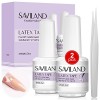 Saviland Liquide Latex Tape Peel Off, 2pcs 15ML Peel Off Base Coat Set Correcteurs de Vernis à Ongles, Protection de la Peau,