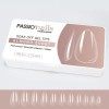 Passionails pose américaine ongles capsules Amande Short, Transparent boite 552 pcs 12 tailles, pour prothésiste ongulaire