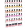 Sezanrpt Lot de 6 étagères murales pour vernis à ongles - Transparent - 38 cm - Pour 96 bouteilles