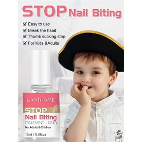 Stop Biting Your Nails - Vernis à ongles anti-morsure - Prévention des morsures des ongles, pour adultes et enfants - Vernis 