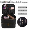 Sac de Rangement Vernis à Ongle, Double Couche Trousse De Maquillage, Organisateur De Vernis à Ongles Professionnel, Sac de R